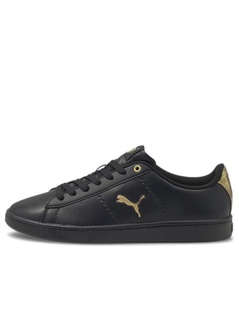 (WMNS) PUMA Vikky V2 Cat Metallic Shoes Black/Gold 375913-02