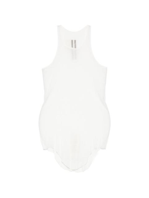 Rick Owens ribbed curved-hem tank top