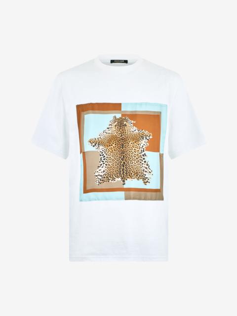 Roberto Cavalli Leopard-print cotton T-shirt