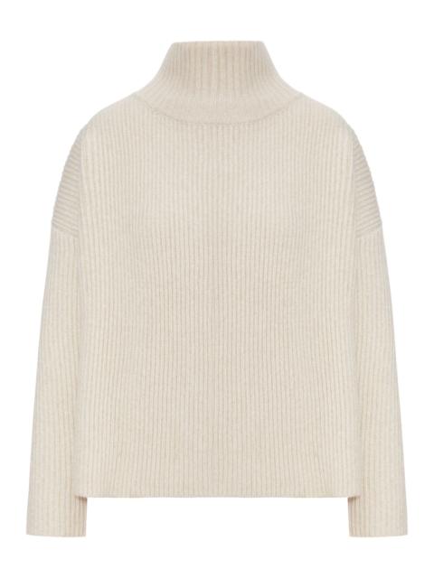 Max Mara Studio RIBBED WOOL TURTLENECK SWEATER