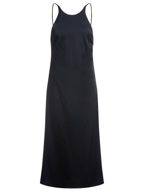 BOSS TWILL DRESS WITH HIGH NECKLINE