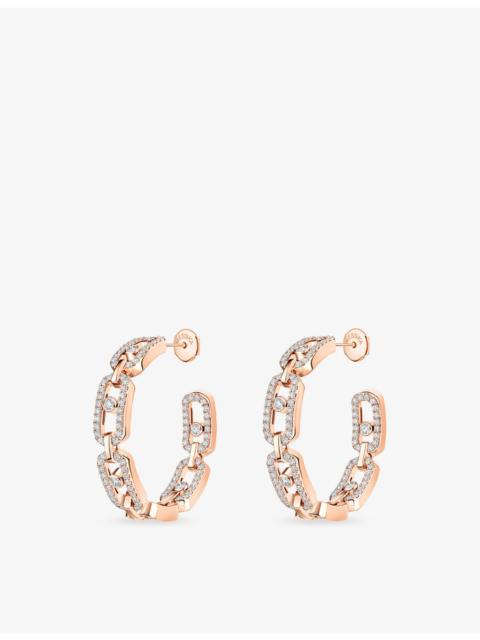 MESSIKA Move Link 18ct gold and 0.86ct diamond earrings