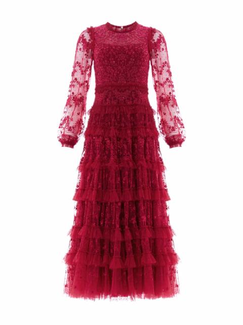 Needle & Thread Blossom Lace Ankle Gown