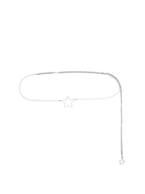 Alessandra Rich crystal-embellished star-charm belt