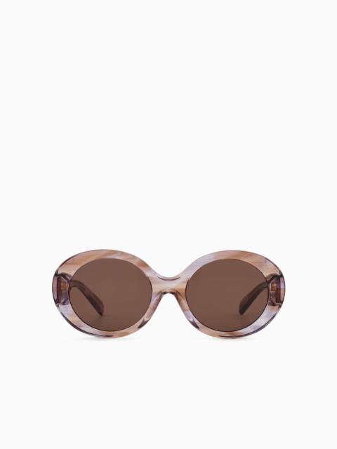 EMPORIO ARMANI Women’s oval sunglasses