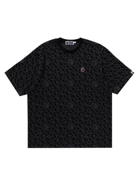 BAPE Sport Monogram Ape Head One Point Tee 'Black'