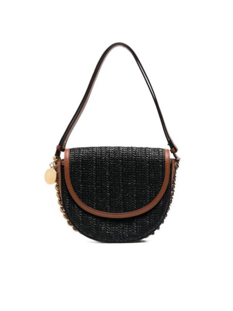 weaved rafia shoulder bag