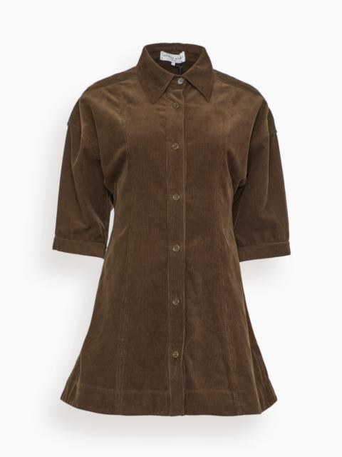APIECE APART Luz Mini Dress in Carob