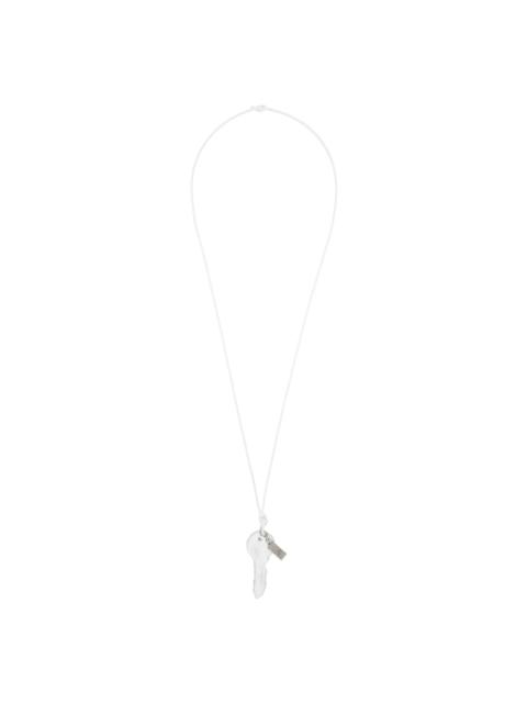 MM6 Maison Margiela White Waxed Key Necklace