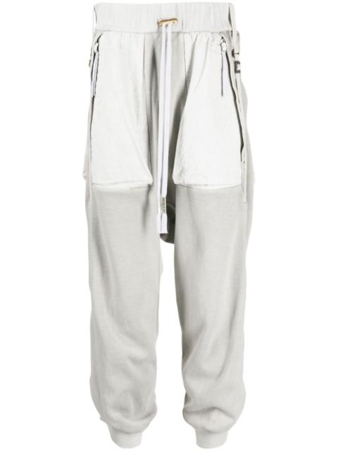 tapered cotton track pants