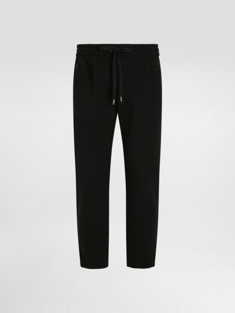 Dolce & Gabbana Jersey jogging pants with DG patch