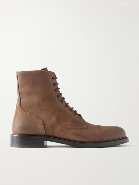 Brunello Cucinelli Suede Derby Boots