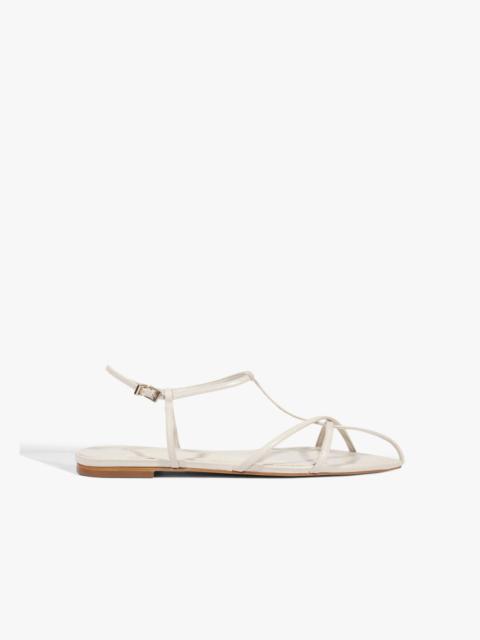 SCHUTZ Lowen Leather Flat Sandal