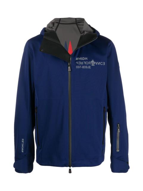 Moncler Grenoble LOGO PRINT ZIP-UP JACKET