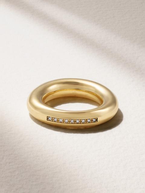 LAUREN RUBINSKI 14-karat Gold Diamond Ring
