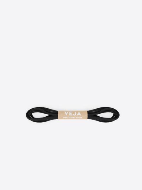 VEJA LACES ORGANIC COTTON BLACK