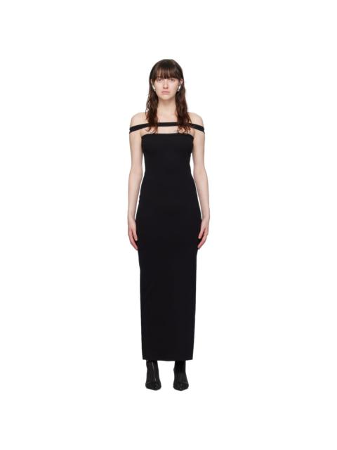 courrèges Black Hyperbole Maxi Dress