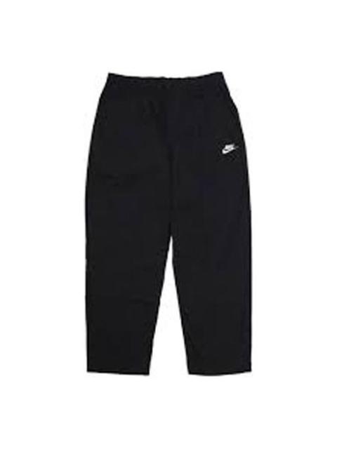 Nike Men's Nike Solid Color Casual Straight-Leg Cropped Sweatpants Autumn Black DM6824-010