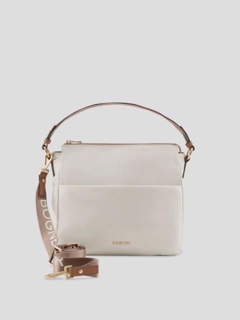 BOGNER Klosters Isalie hobo bag in Off-white/Brown