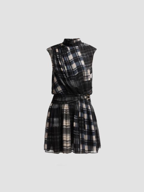 RAMY BROOK Women's Leah Plaid Mini Dress - Black Plaid