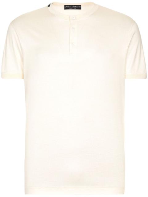 Dolce & Gabbana round-neck silk T-shirt