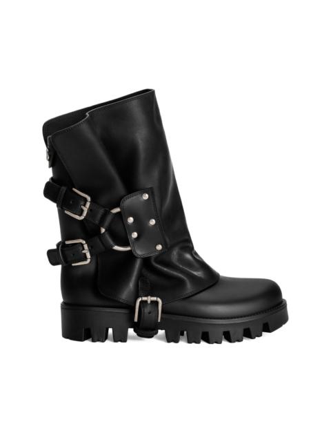 Dolce & Gabbana buckle-detail biker boots