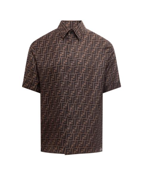 Silk shirt with FF motif