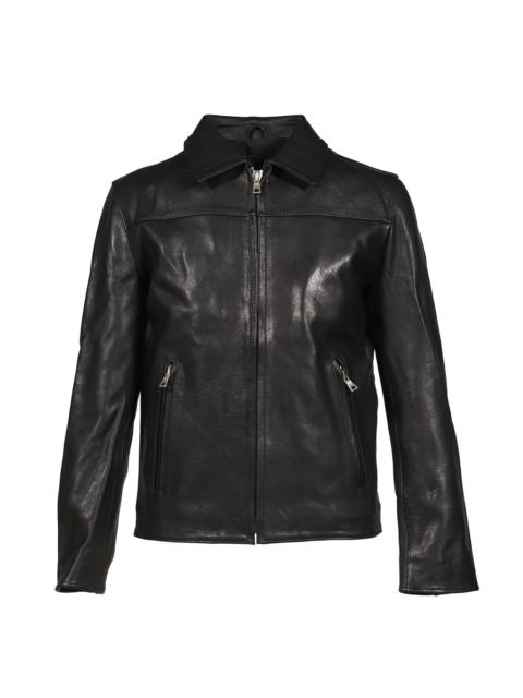 NO/FAITH STUDIOS LEATHER JACKET BASIC CUT / BLK