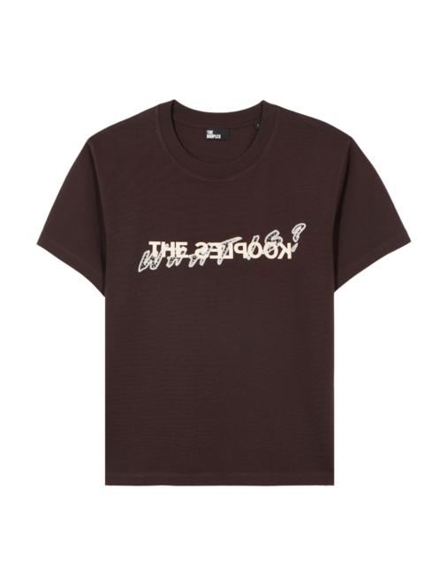 The Kooples WHAT IS T-SHIRT WITH BROWN RHINESTONES