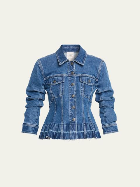 Cinq à Sept Gina Cinched Denim Jacket