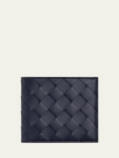 Bottega Veneta Men's Intrecciato 15 Bicolor Leather Bifold Wallet