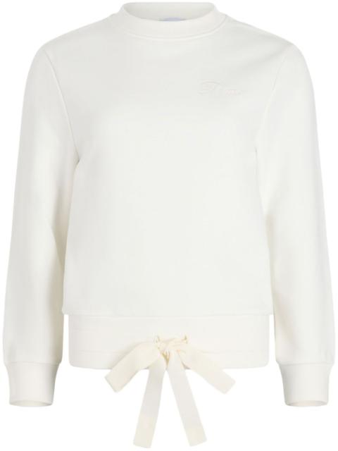 PATOU logo-embroidered organic cotton sweatshirt