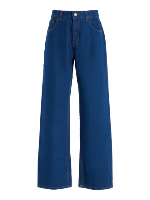 HAIKURE Bonnie Rigid Low-Rise Boyfriend Jeans blue