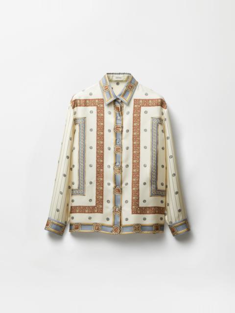VERSACE Printed Silk Twill Shirt