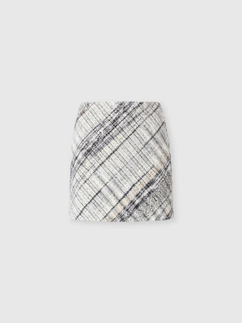 Missoni Wool-blend check mini skirt
