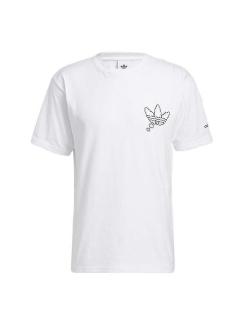 adidas originals All Day I Dream About Sneakers T-Shirt 'White Black' H16232