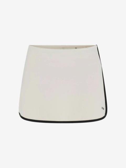 GUESS USA contrast-trim A-line skirt