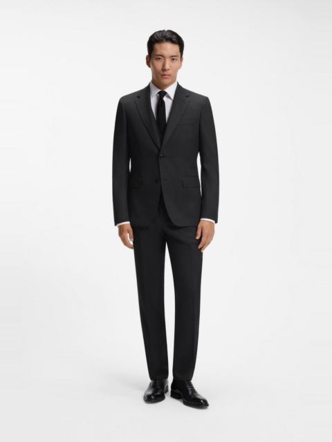 BOSS MICRO-PATTERNED SLIM-FIT SUIT IN ITALIAN VIRGIN WOOL