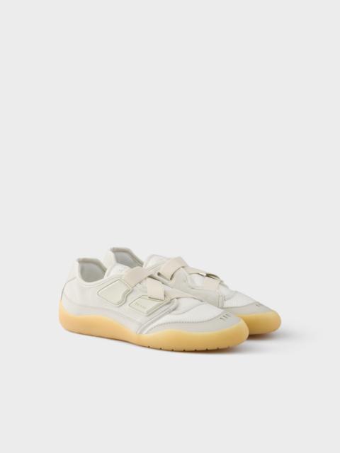 Prada Speedrock technical mesh and leather sneakers
