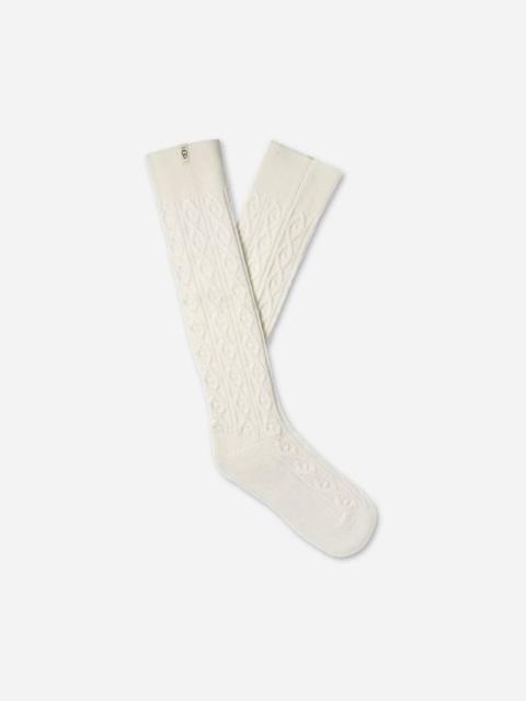 UGG ® Women's Rensa Cable Knit Knee High in Cream