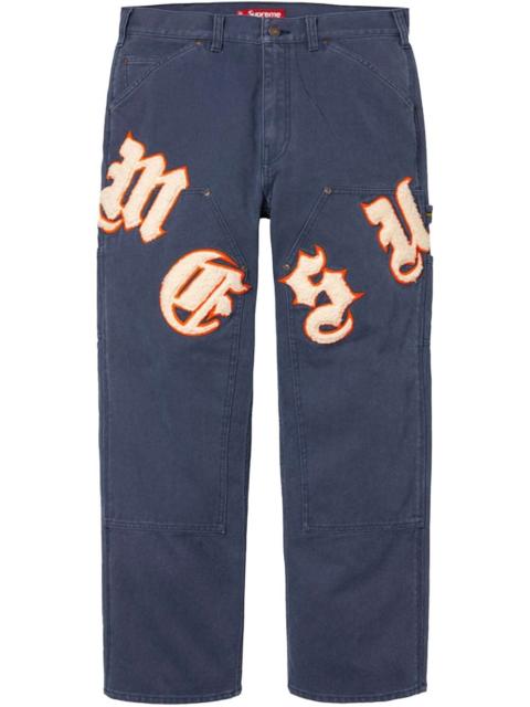 Supreme Old English Canvas Double Knee Painter "SS 25 - Navy" trousers
