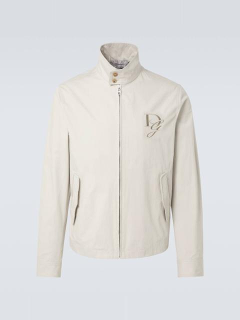 Dolce & Gabbana DG embroidered cotton jacket