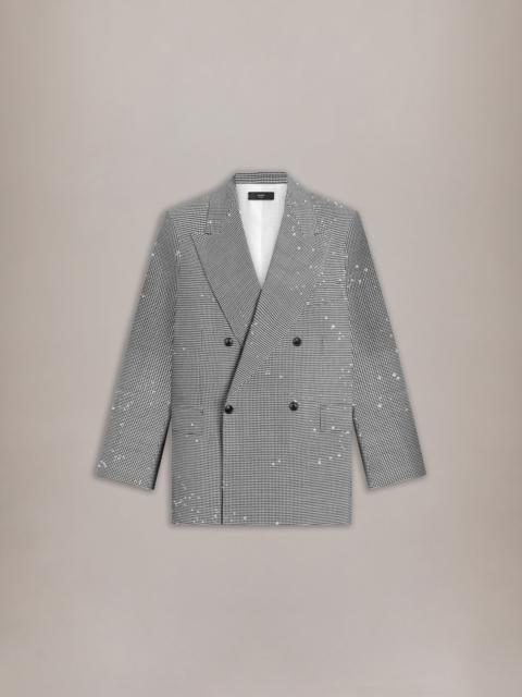 AMIRI DOUBLE BREASTED PEAK LAPEL SEQUINS JKT