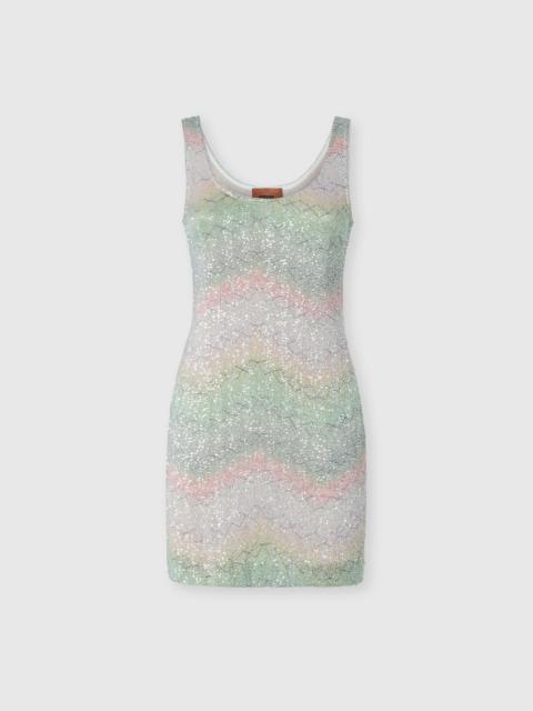 Missoni Dégradé knit mini dress with sequins