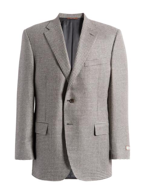 Siena Regular Fit Houndstooth Wool Sport Coat