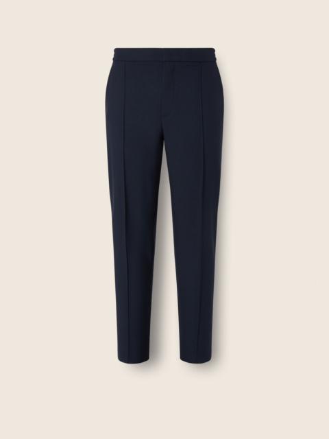 ZEGNA NAVY BLUE WOOL PANTS