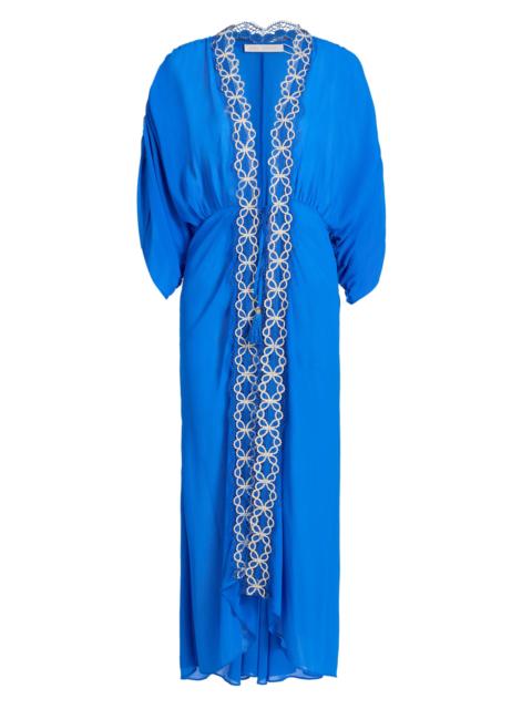 RAMY BROOK Women's Riley Embroidered Maxi Dress - Ocean