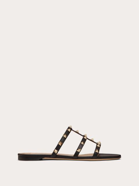 Valentino ROCKSTUD FLAT SLIDE SANDAL