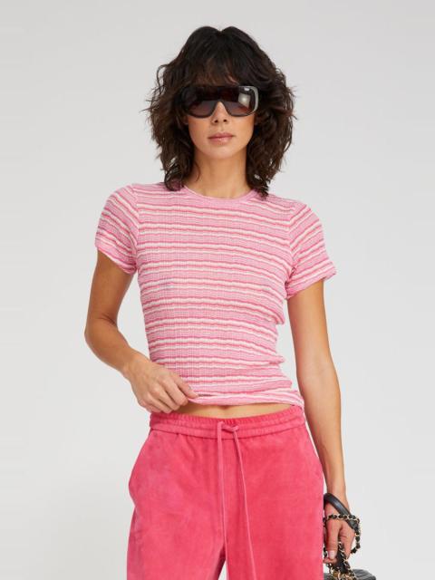 SPRWMN POINTELLE BABY TEE