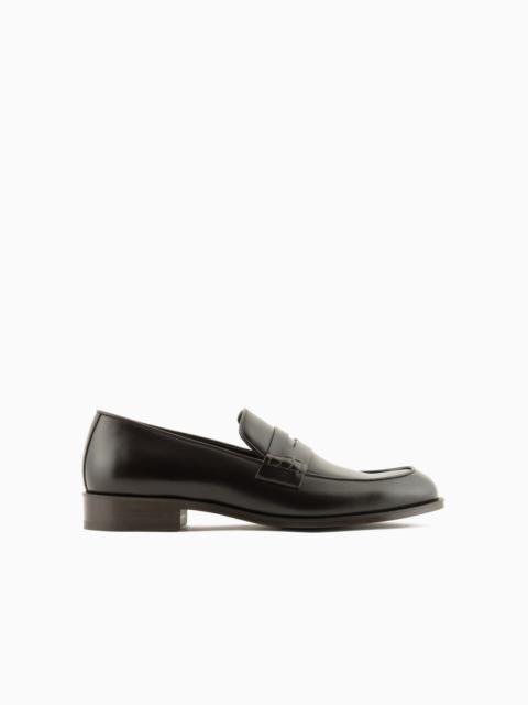 Leather loafers